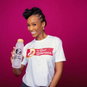 Faux glass water bottles